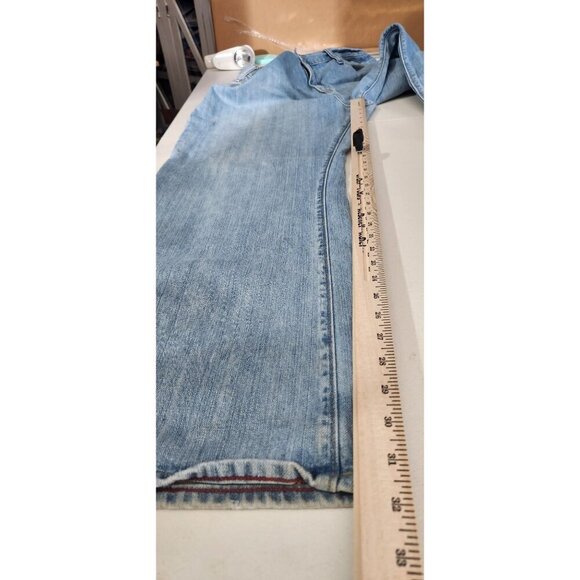 Old Navy Jeans Mens Loose Fit Light Wash Denim Size 40 Flaws - Picture 12 of 16